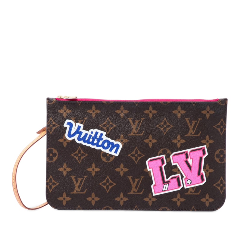 Monogram Patches Neverfull MM Pouch