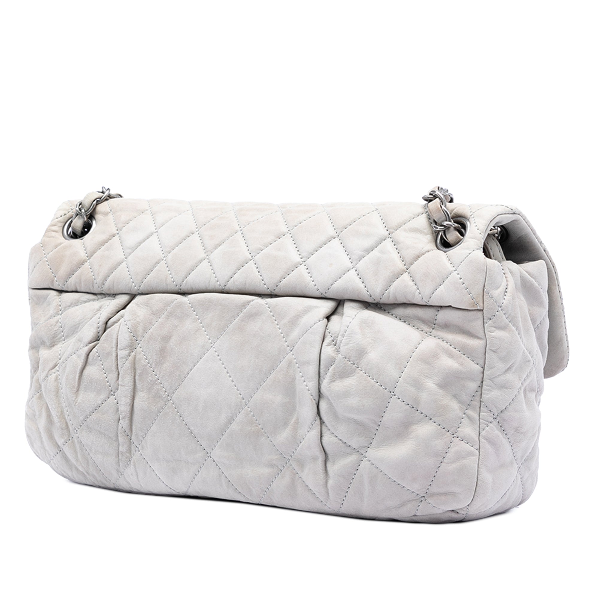 Large Quilted Iridescent Calfskin Coco Pleats Flap - Image 2