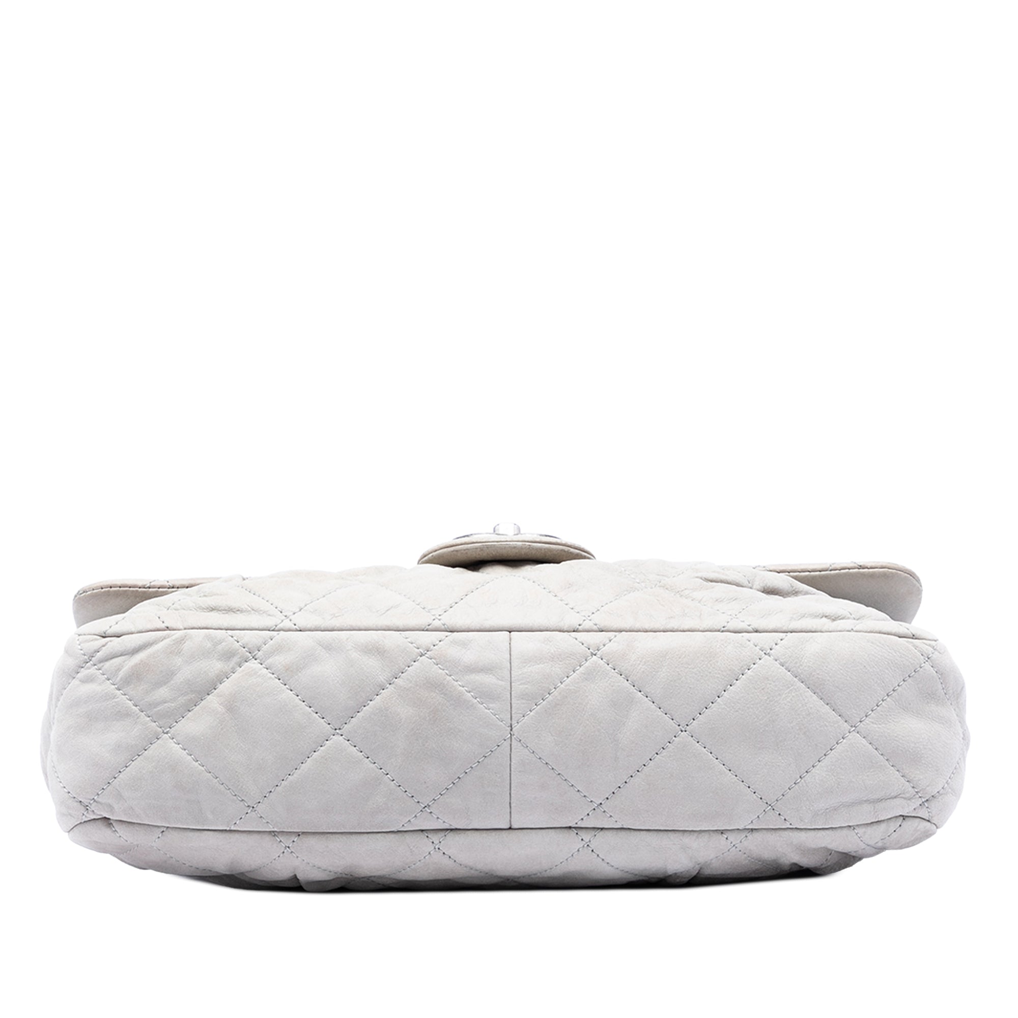 Large Quilted Iridescent Calfskin Coco Pleats Flap - Image 3