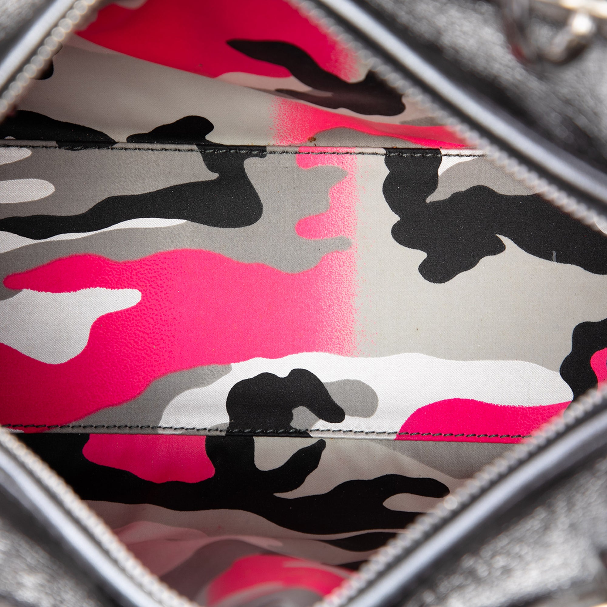 Anselm Reyle Medium Metallic Lambskin Cannage Lady Dior - Image 4