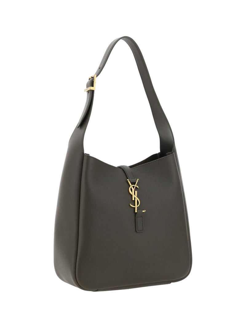 Saint Laurent Cassandre Shoulder Bag — Gray Calf Leather Bos Taurus