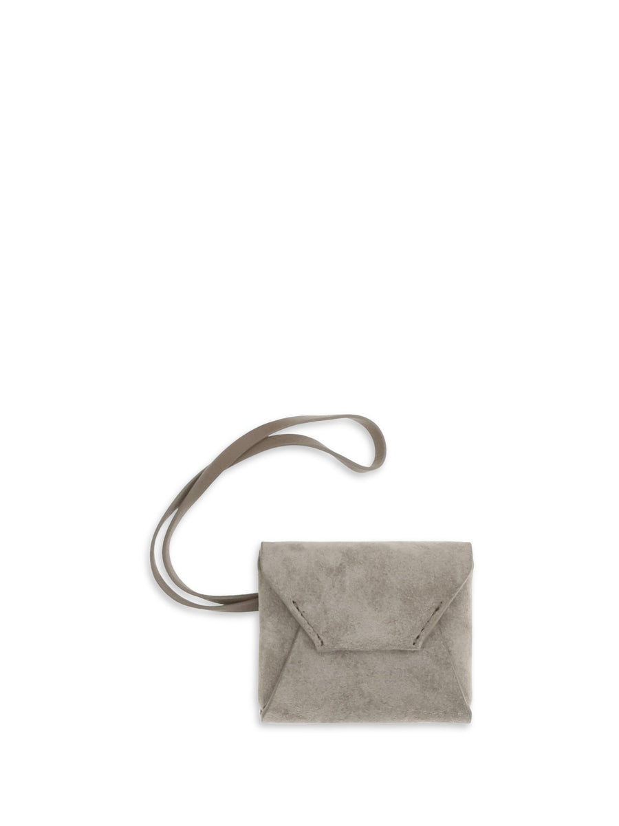 Brunello Cucinelli Suede Calf Leather Bag Charm Ice Bos Taurus