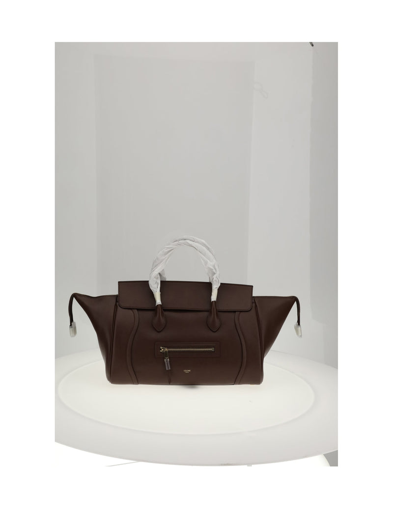 Celine Shoulder Bag — Brown Calf Leather