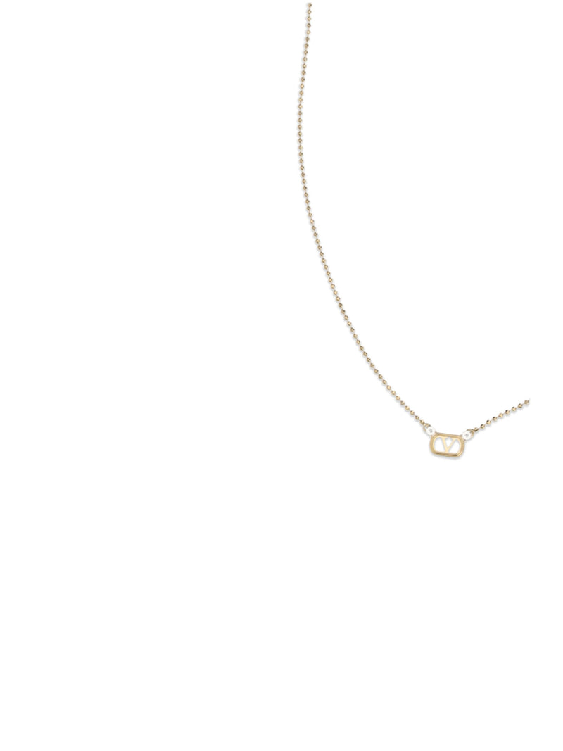 Valentino Garavani Ovalette Necklace — Gold Metal Necklaces