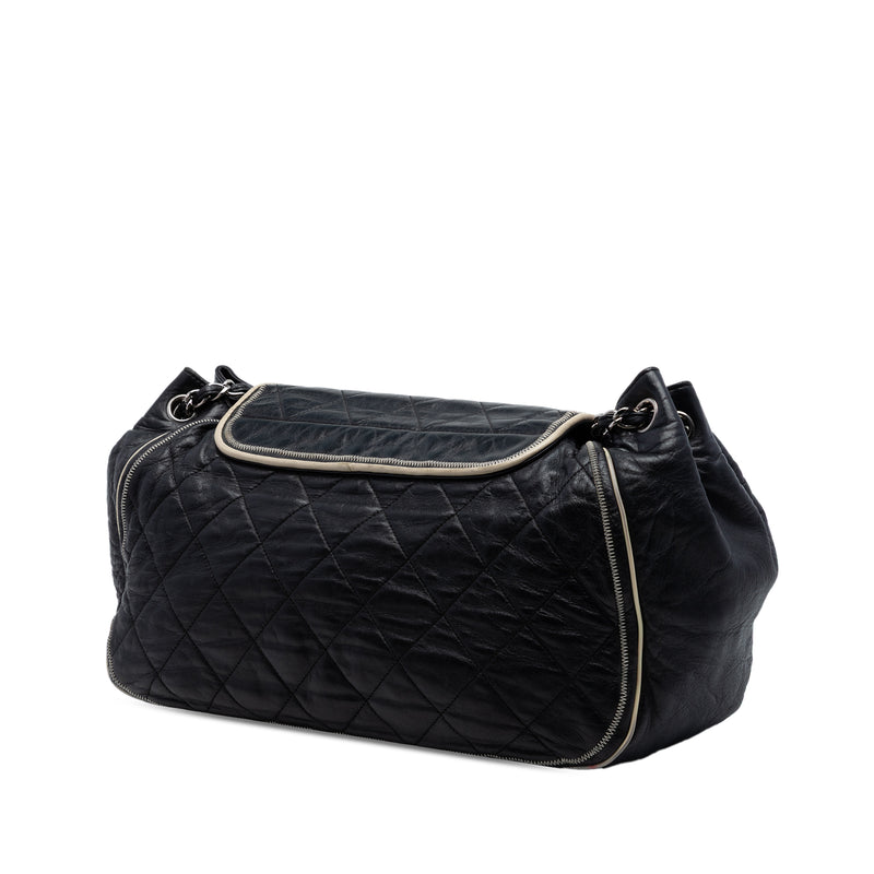 Quilted Lambskin East West Mademoiselle Accordion Flap - Image 2