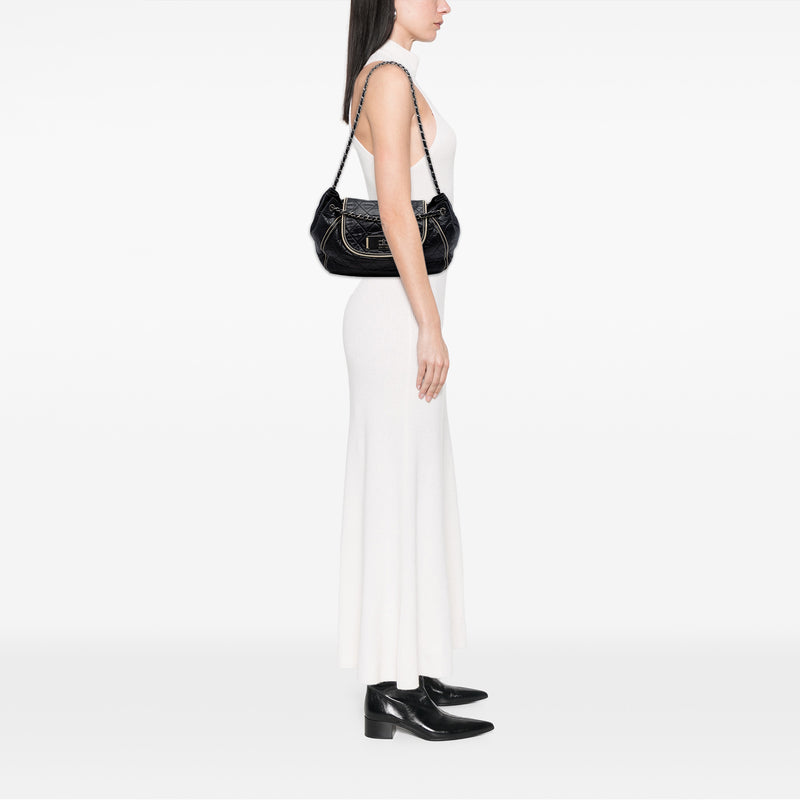 Quilted Lambskin East West Mademoiselle Accordion Flap - Image 6
