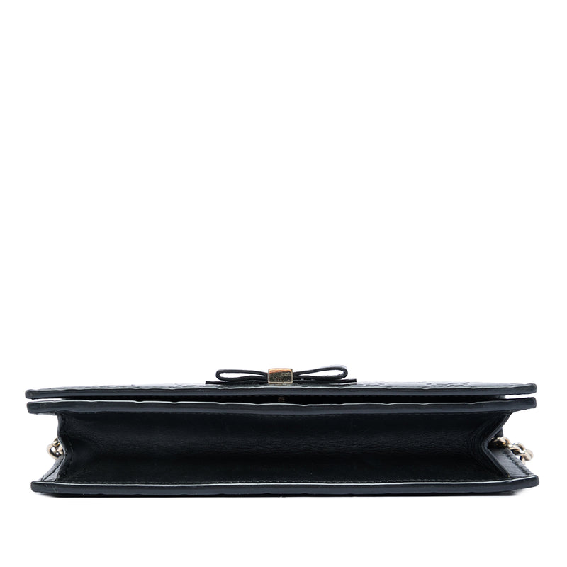 Mini Guccissima Bow Signature Wallet On Chain - Image 3