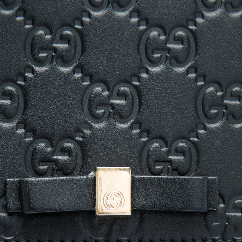 Mini Guccissima Bow Signature Wallet On Chain - Image 5