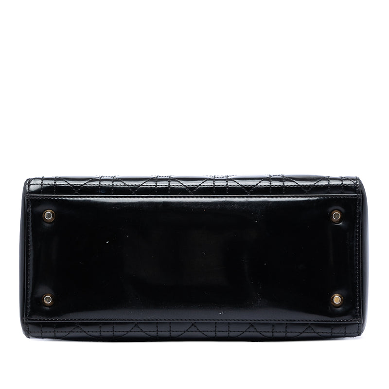 Medium Patent Cannage Lady Dior - Image 3