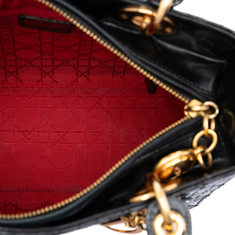 Medium Patent Cannage Lady Dior - Image 4