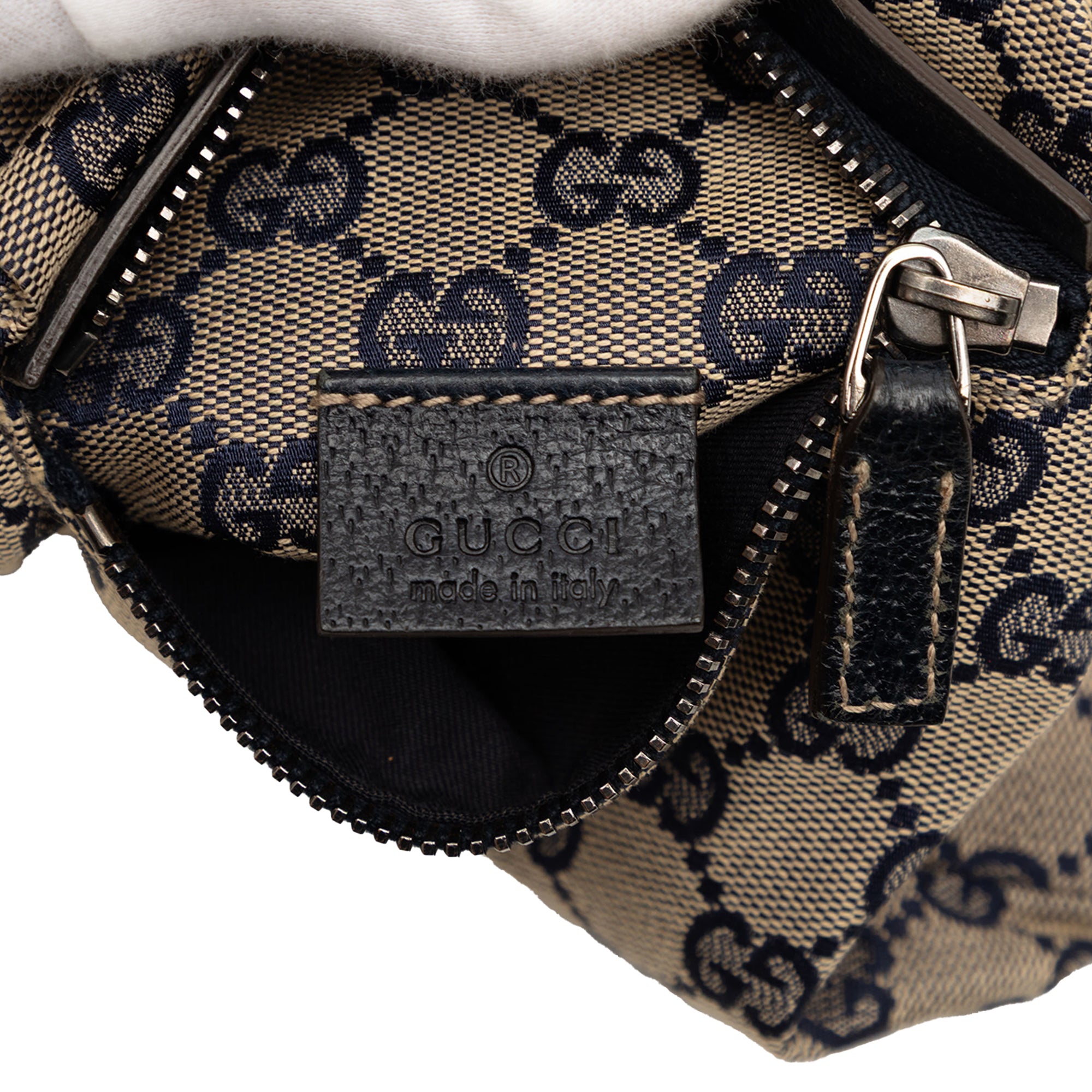 GG Canvas Web Double Pocket Belt Bag - Image 5