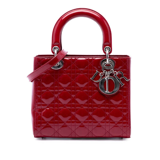 Medium Patent Cannage Lady Dior - Image 1