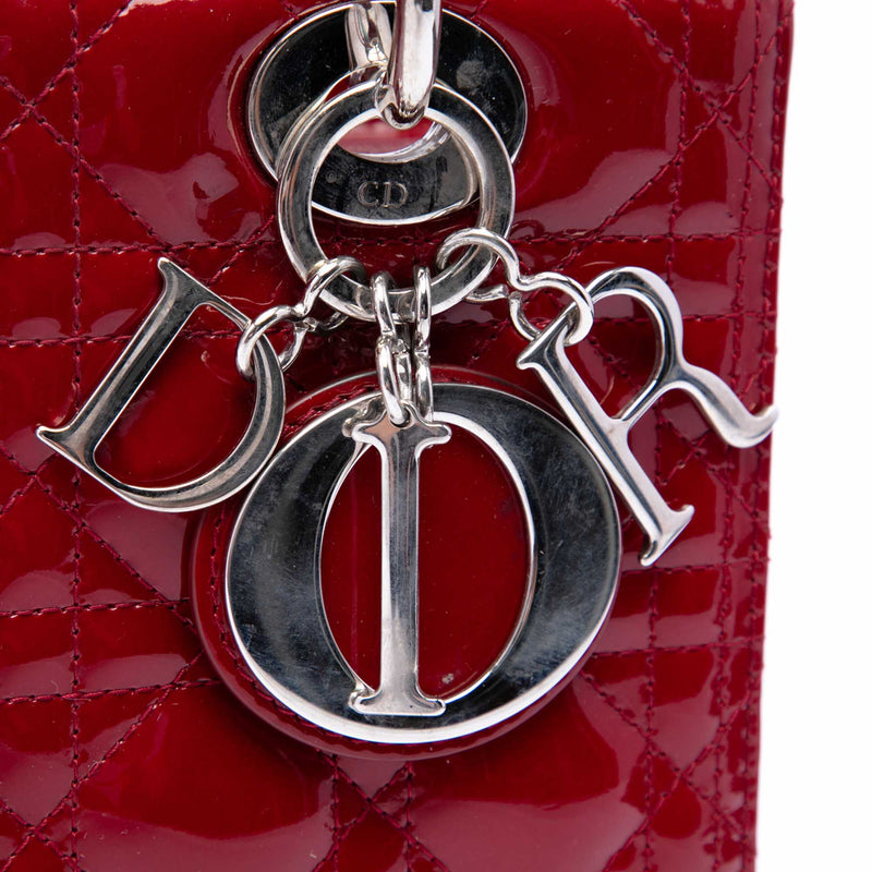 Medium Patent Cannage Lady Dior - Image 5