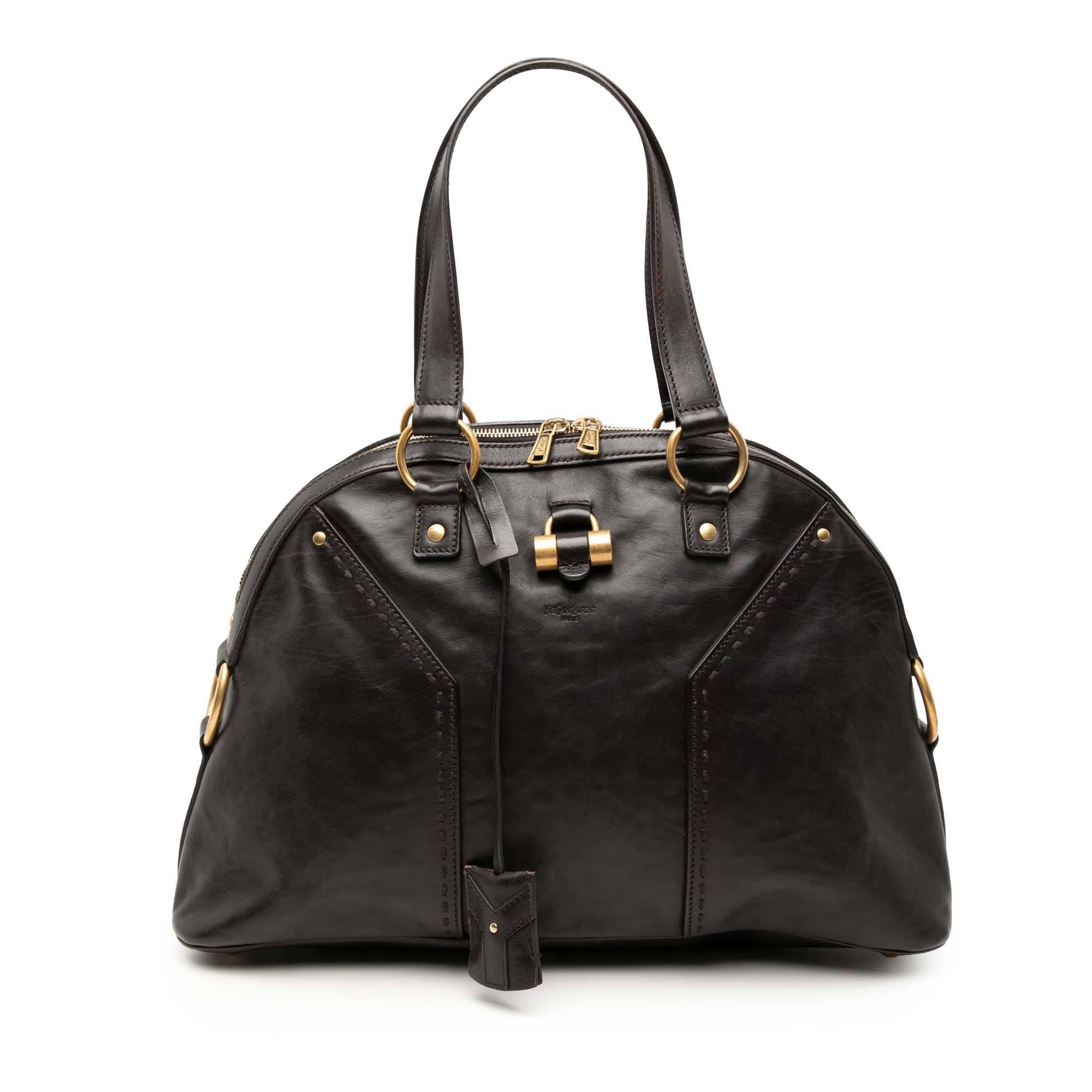 Medium Leather Muse Shoulder Bag - Image 1