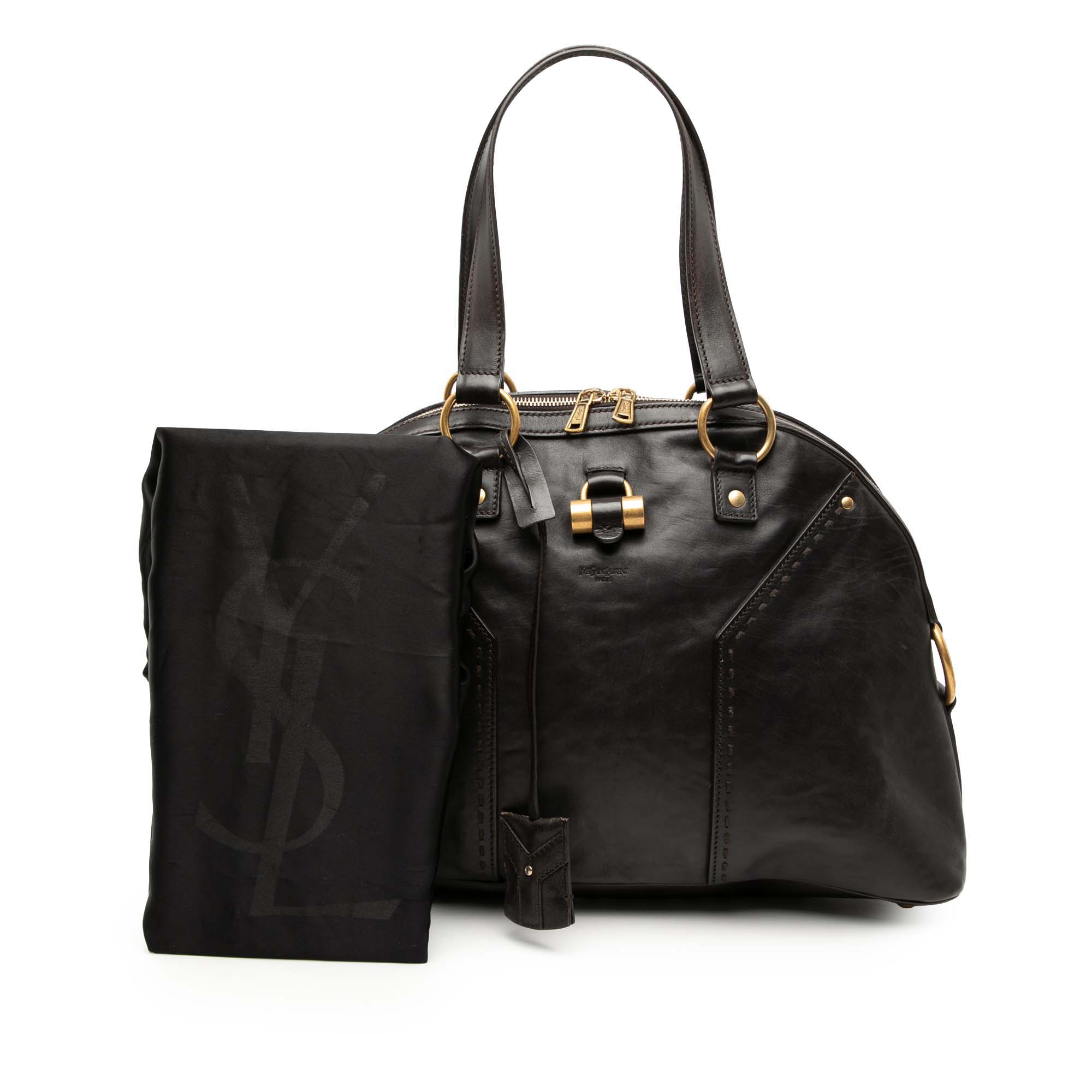 Medium Leather Muse Shoulder Bag - Image 8