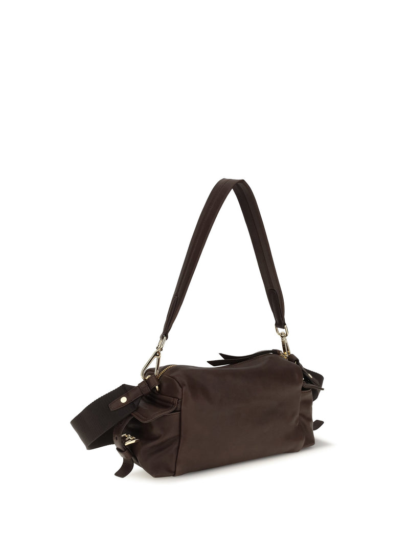 Prada Explore Shoulder Bag — Brown Nappa Leather / Calf