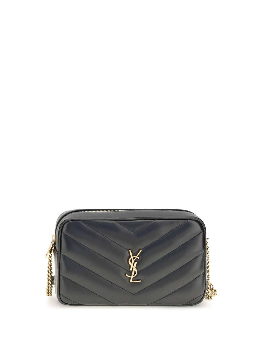 Saint Laurent Loulou Crossbody Bag — Black Lamb Ovis Aries