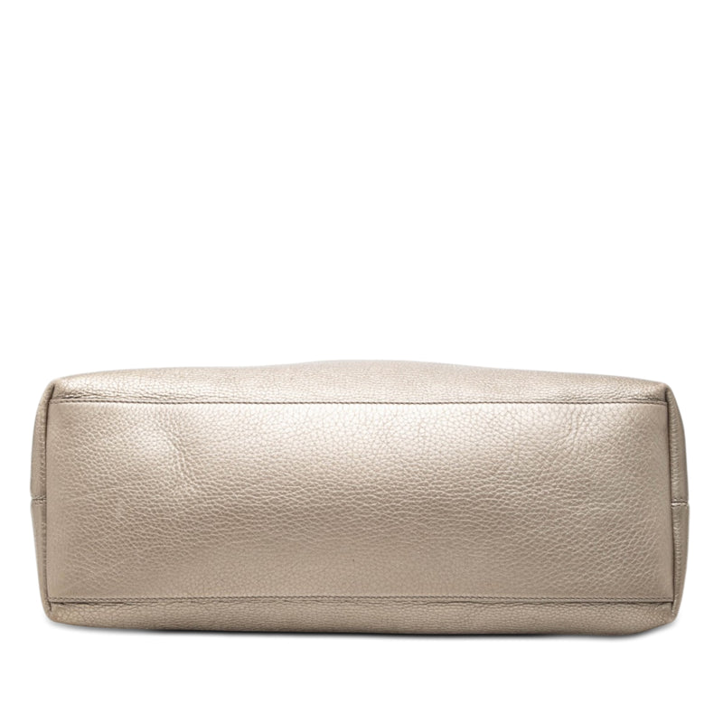 Medium Metallic Calfskin Soho Chain Tote - Image 3