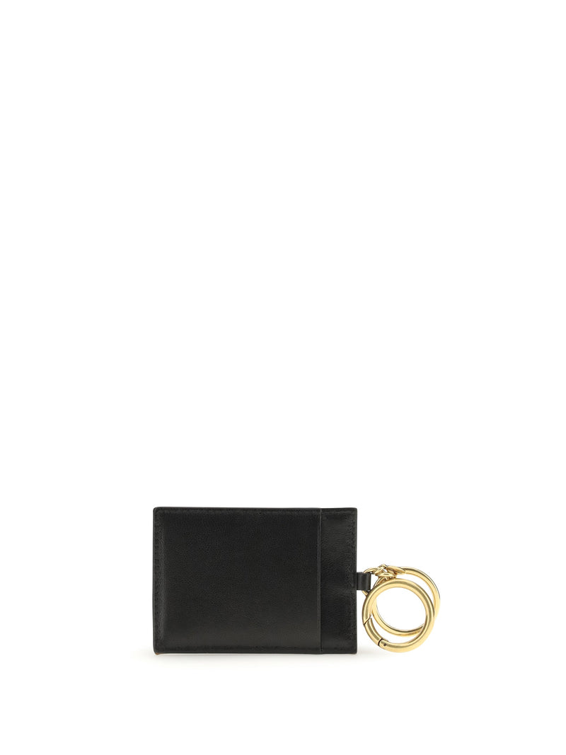 Valentino Garavani Card Case — Black Lamb Leather Cases