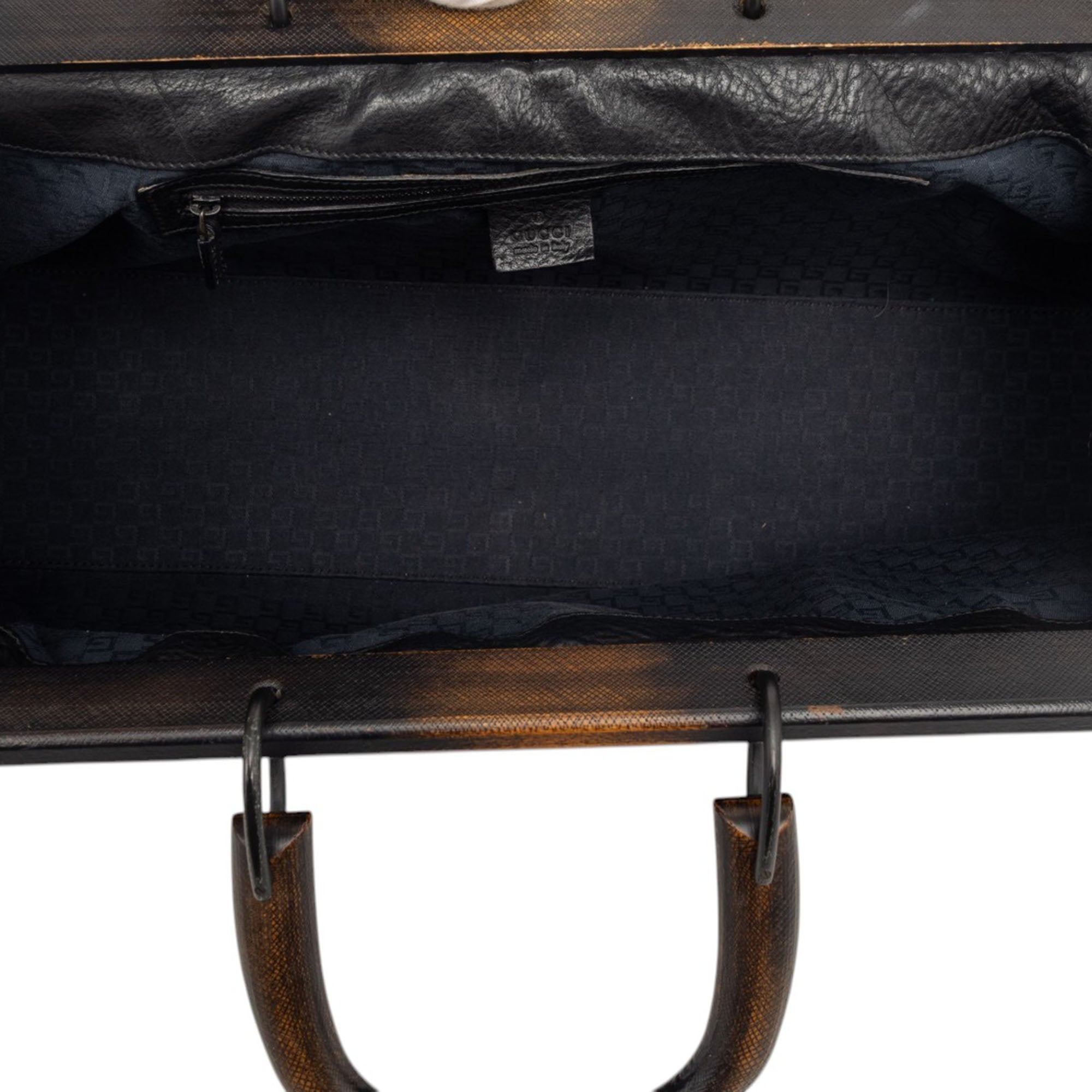 Calfskin Wood Frame Handbag - Image 4