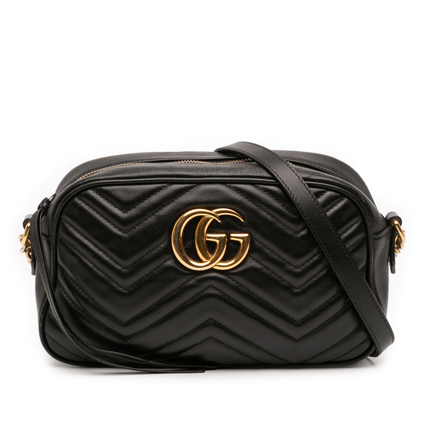 Small GG Marmont Matelasse Calfskin Crossbody - Image 1