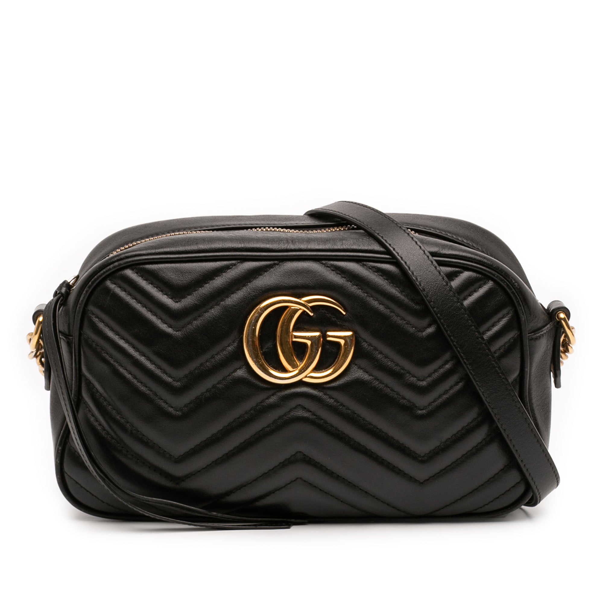 Small GG Marmont Matelasse Calfskin Crossbody - Image 1