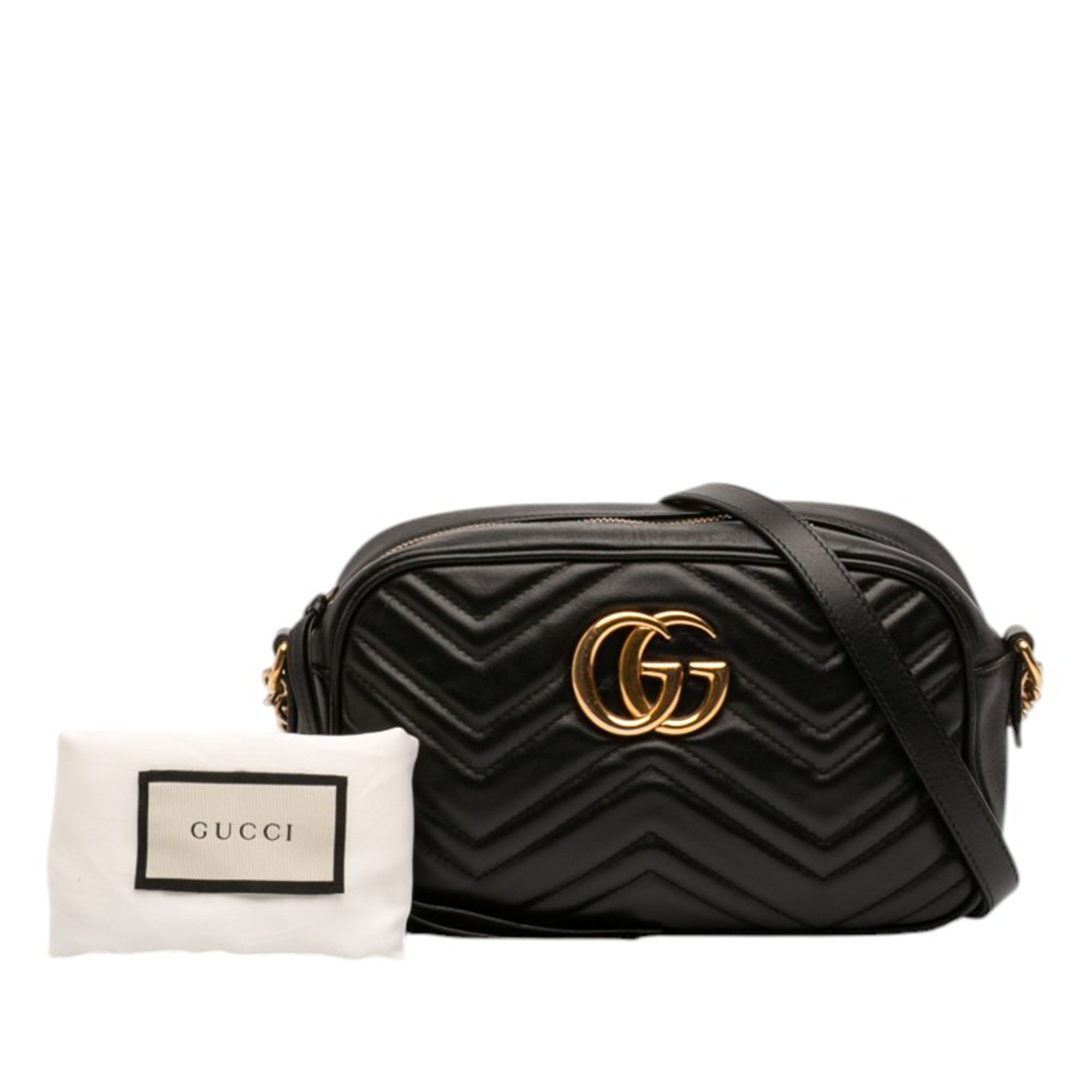 Small GG Marmont Matelasse Calfskin Crossbody - Image 11