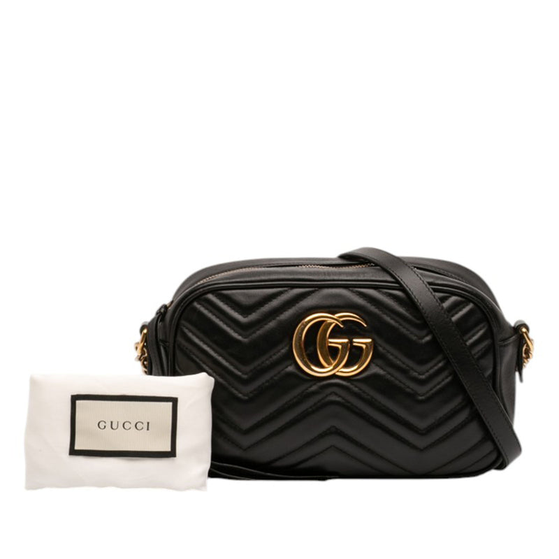 Small GG Marmont Matelasse Calfskin Crossbody - Image 11