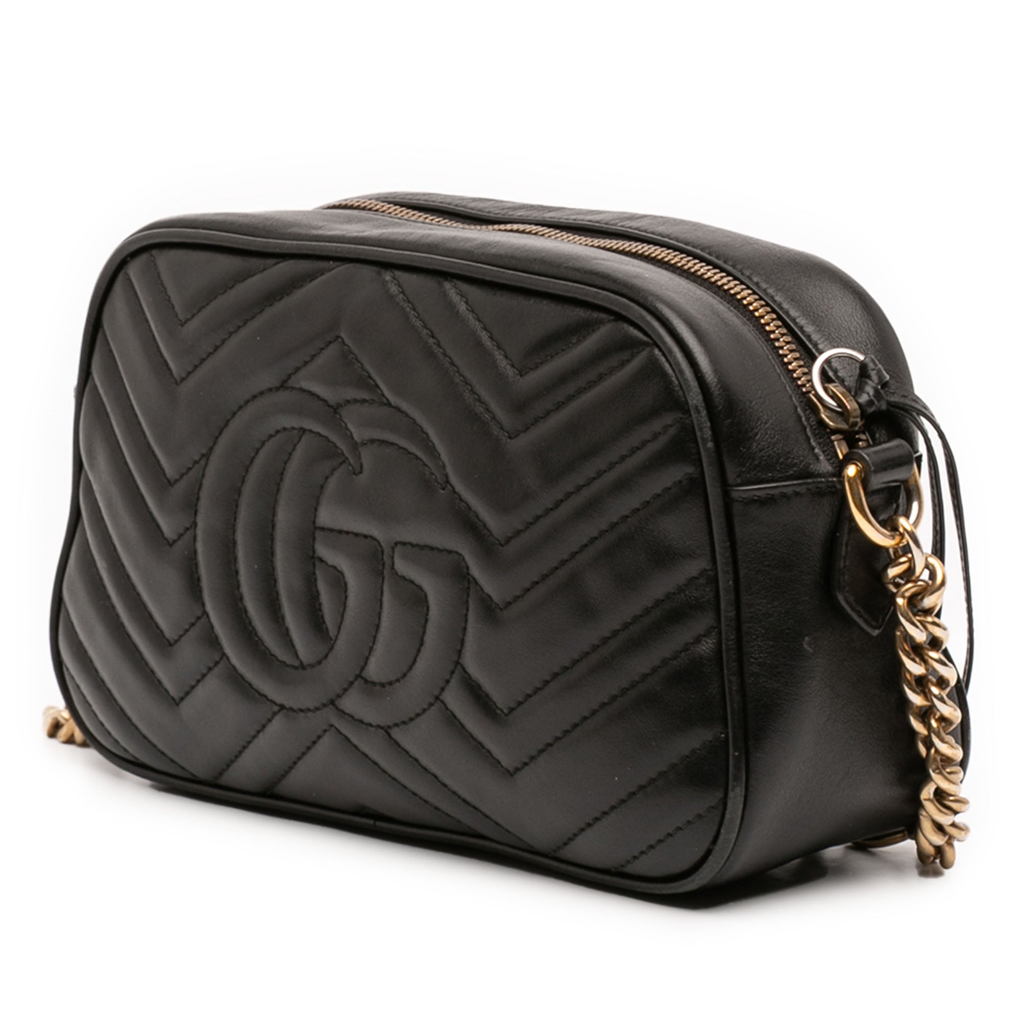 Small GG Marmont Matelasse Calfskin Crossbody - Image 2