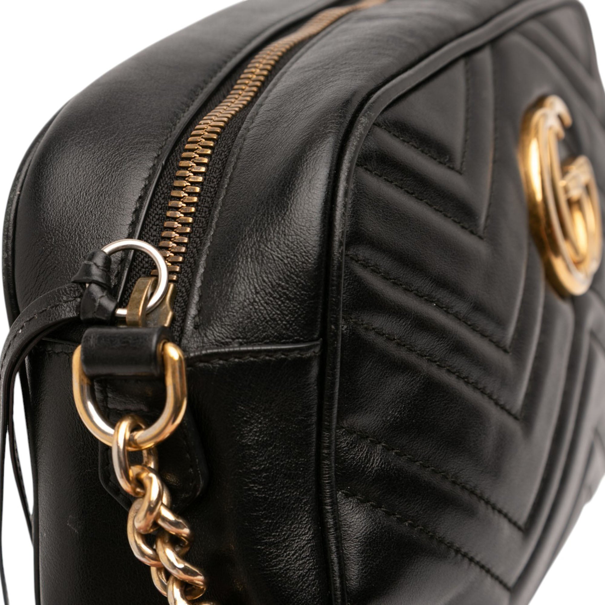 Small GG Marmont Matelasse Calfskin Crossbody - Image 7