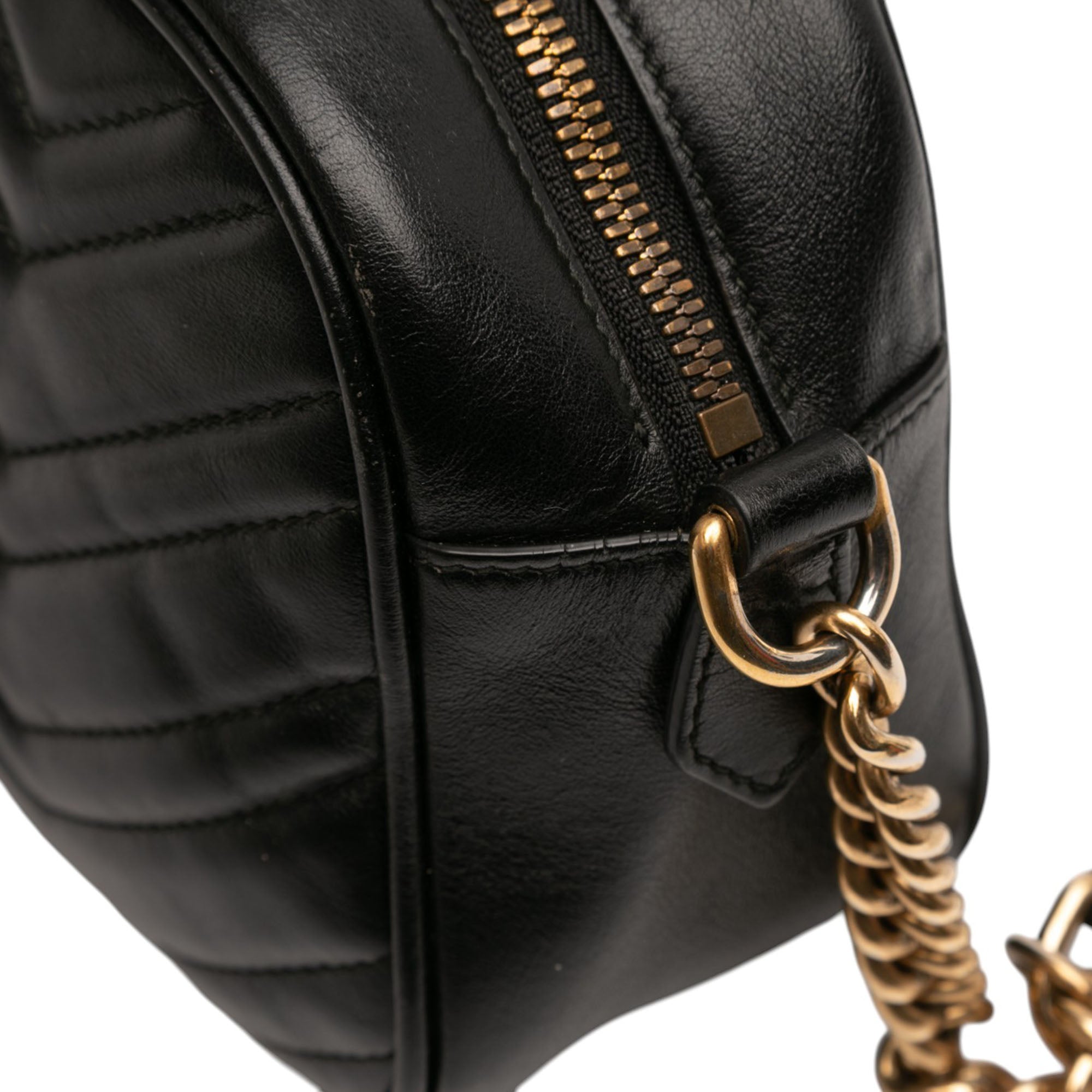 Small GG Marmont Matelasse Calfskin Crossbody - Image 8