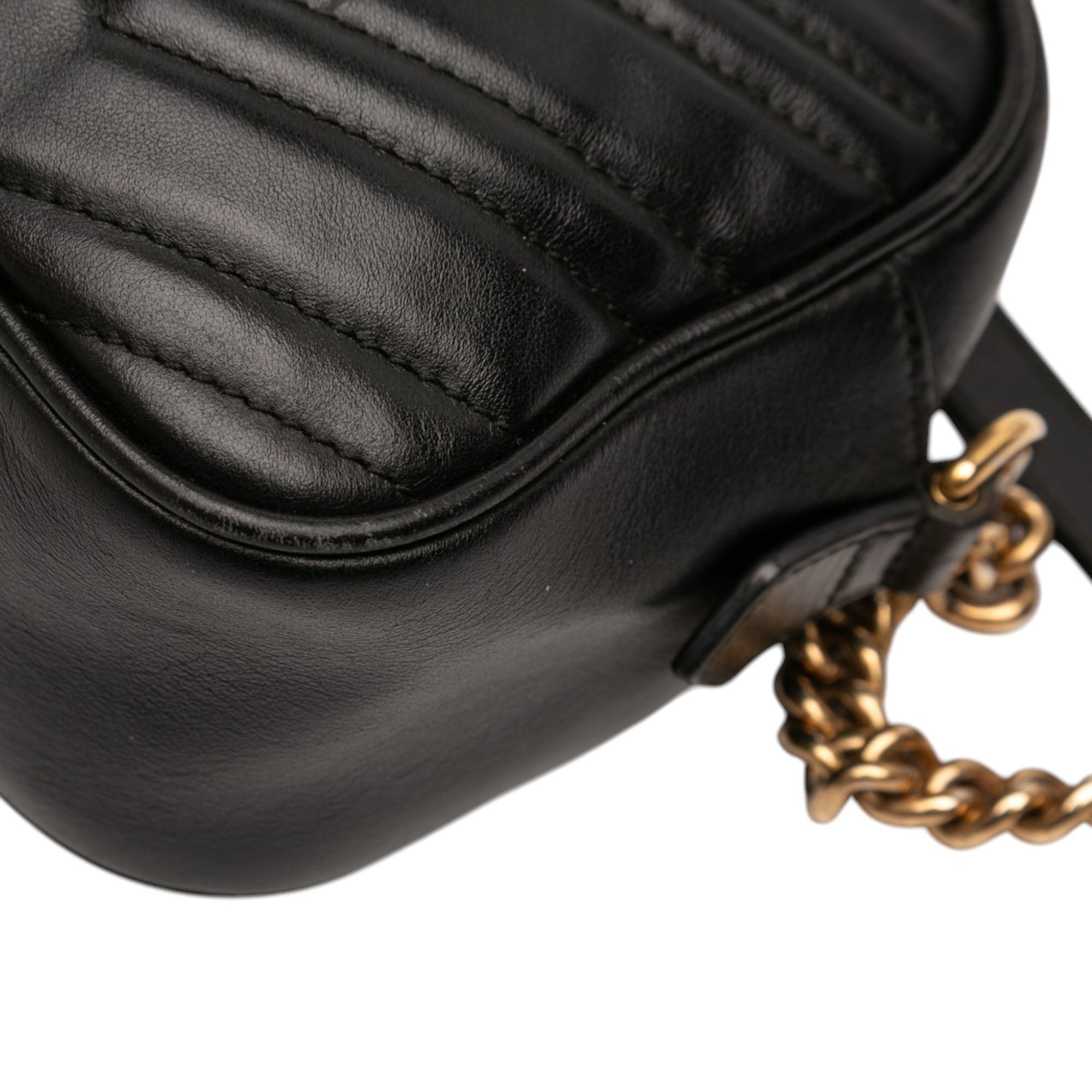 Small GG Marmont Matelasse Calfskin Crossbody - Image 9