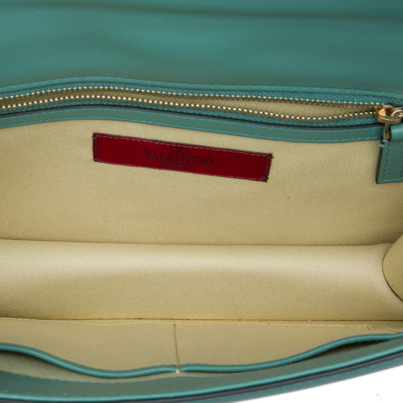 Medium Leather Rockstud Glam Lock Crossbody - Image 4