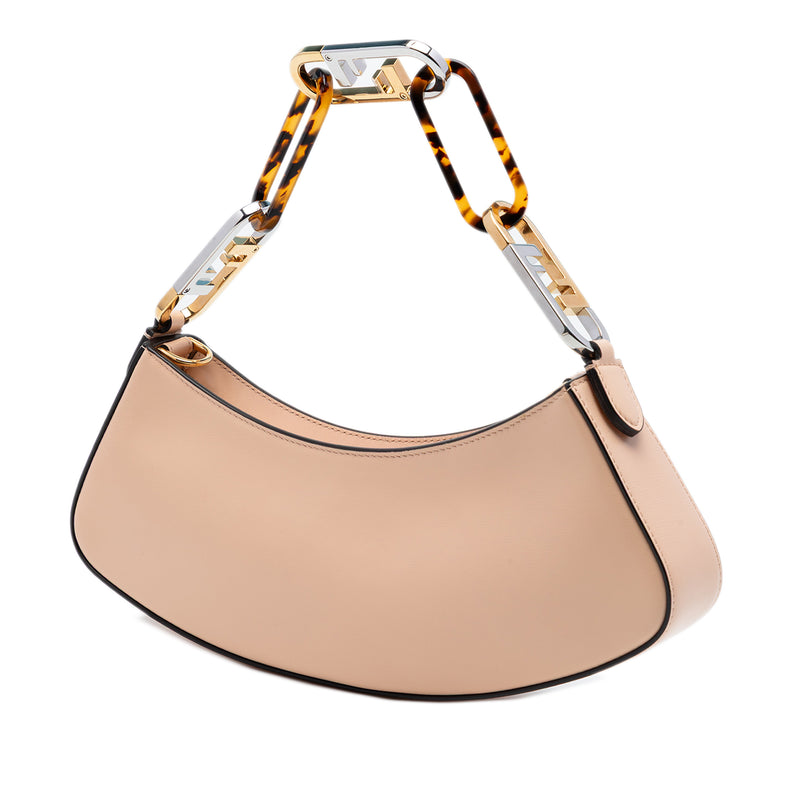 Leather O Lock Swing Satchel - Image 2