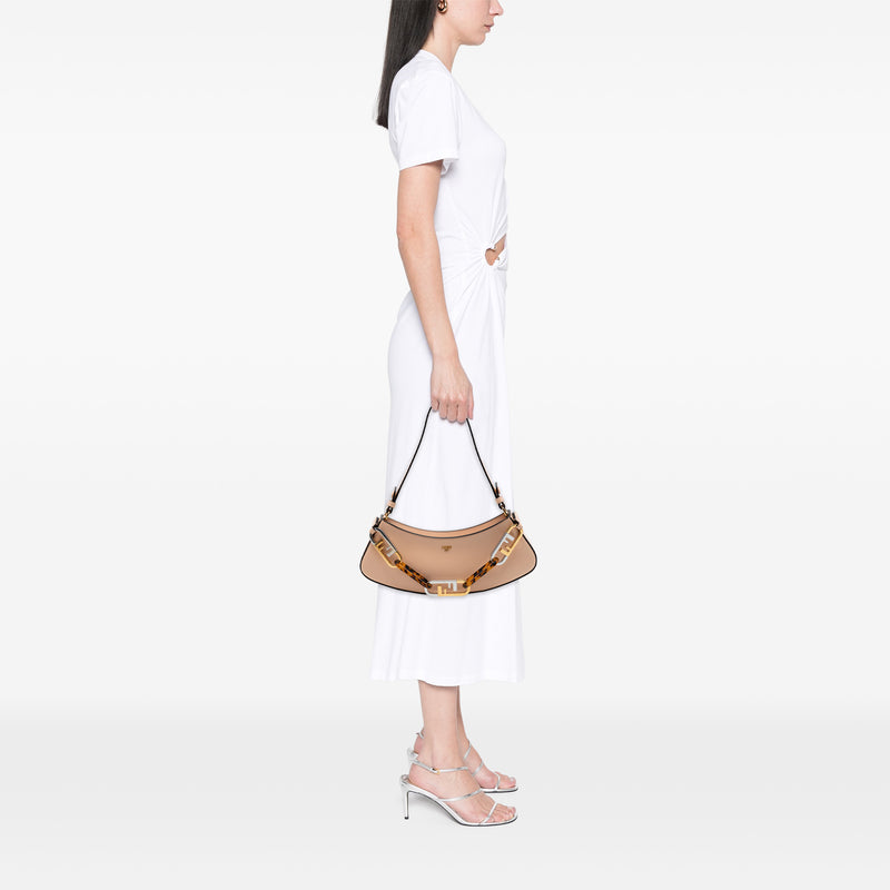 Leather O Lock Swing Satchel - Image 7