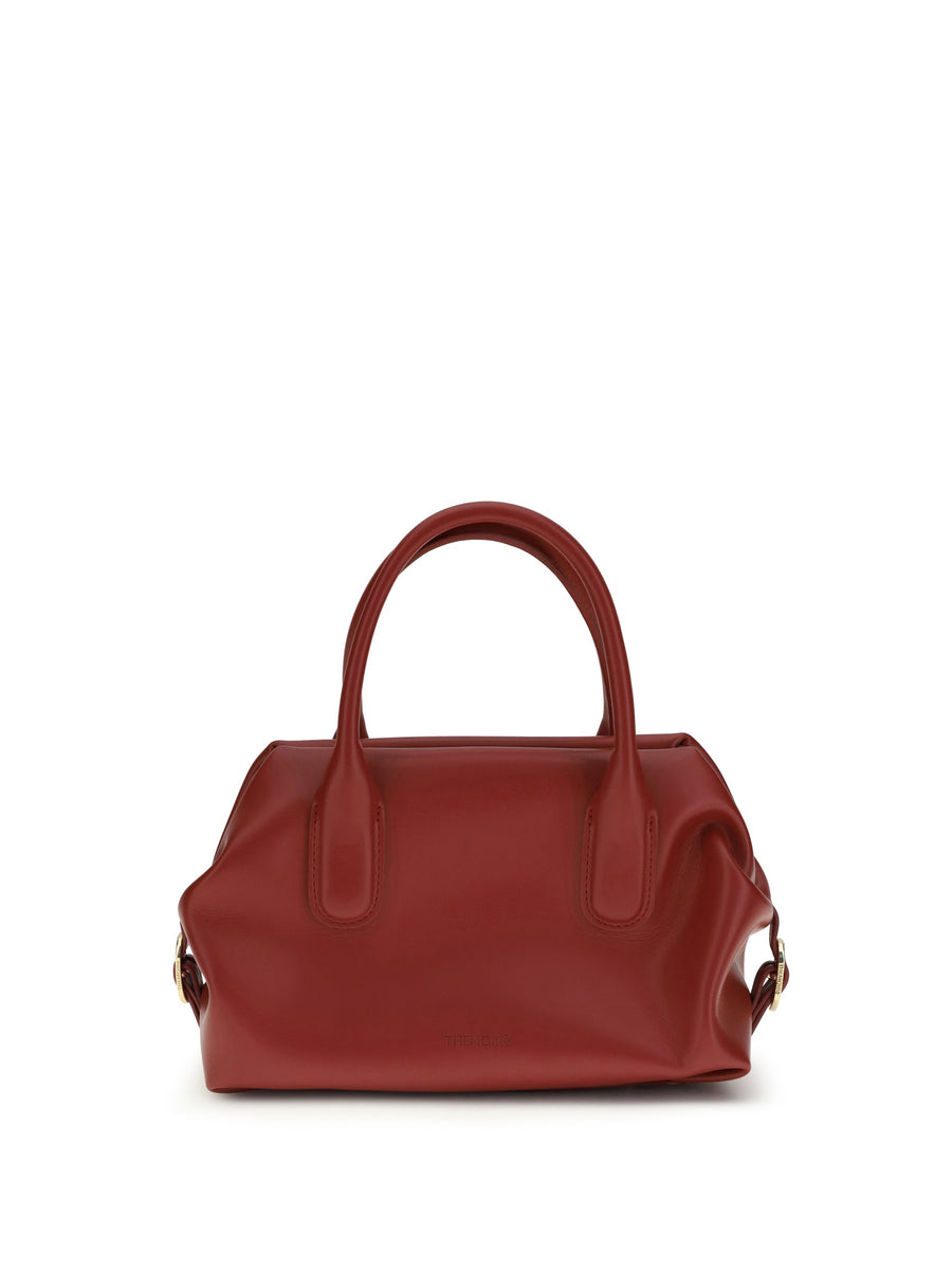 Themoirè Tallia Trunk Top Handle Bag — Red Others Materials
