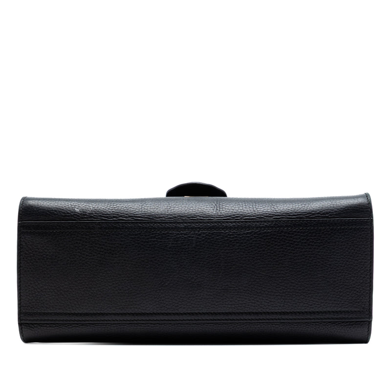 Small GG Marmont Grained Calfskin Top Handle Satchel - Image 3