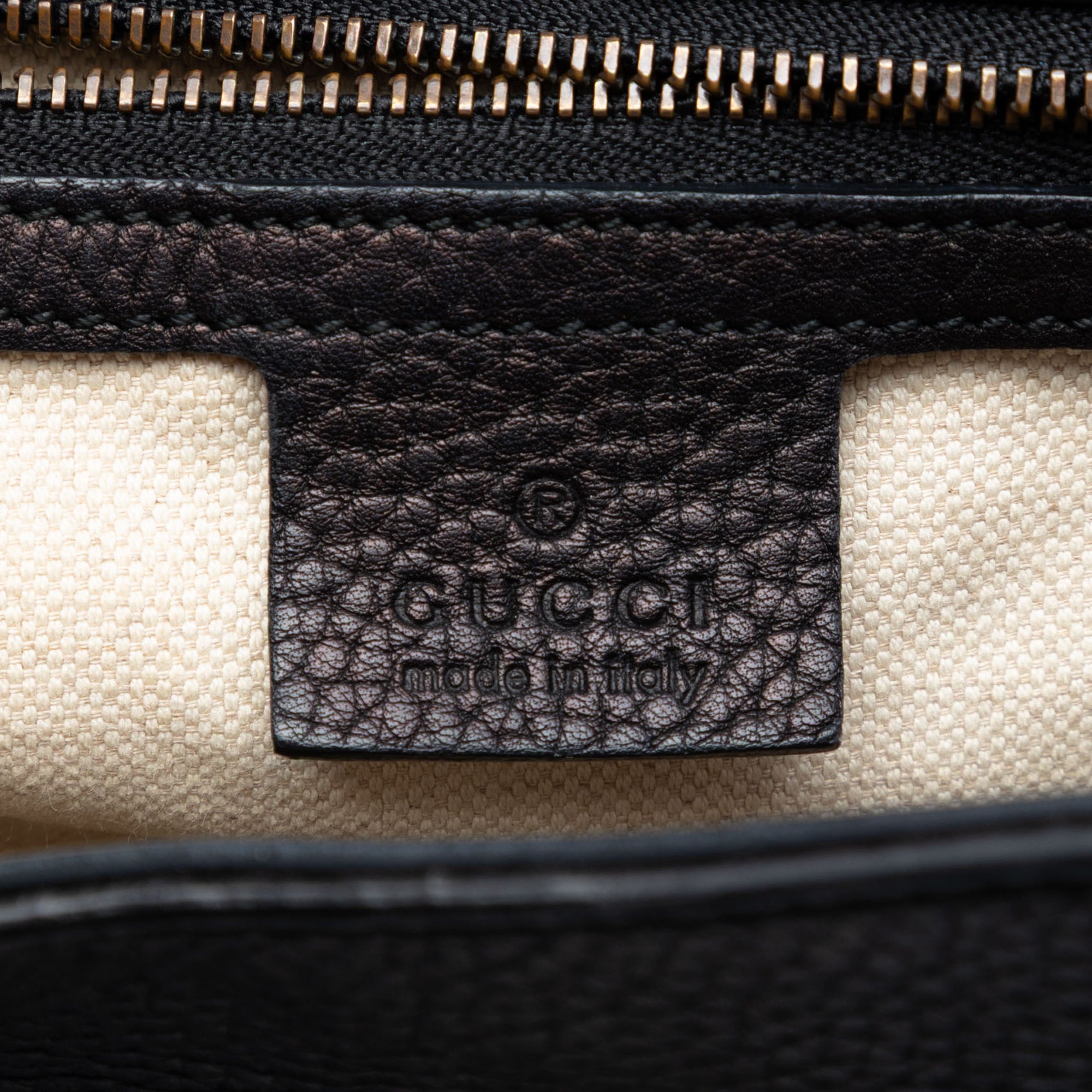 Small GG Marmont Grained Calfskin Top Handle Satchel - Image 5
