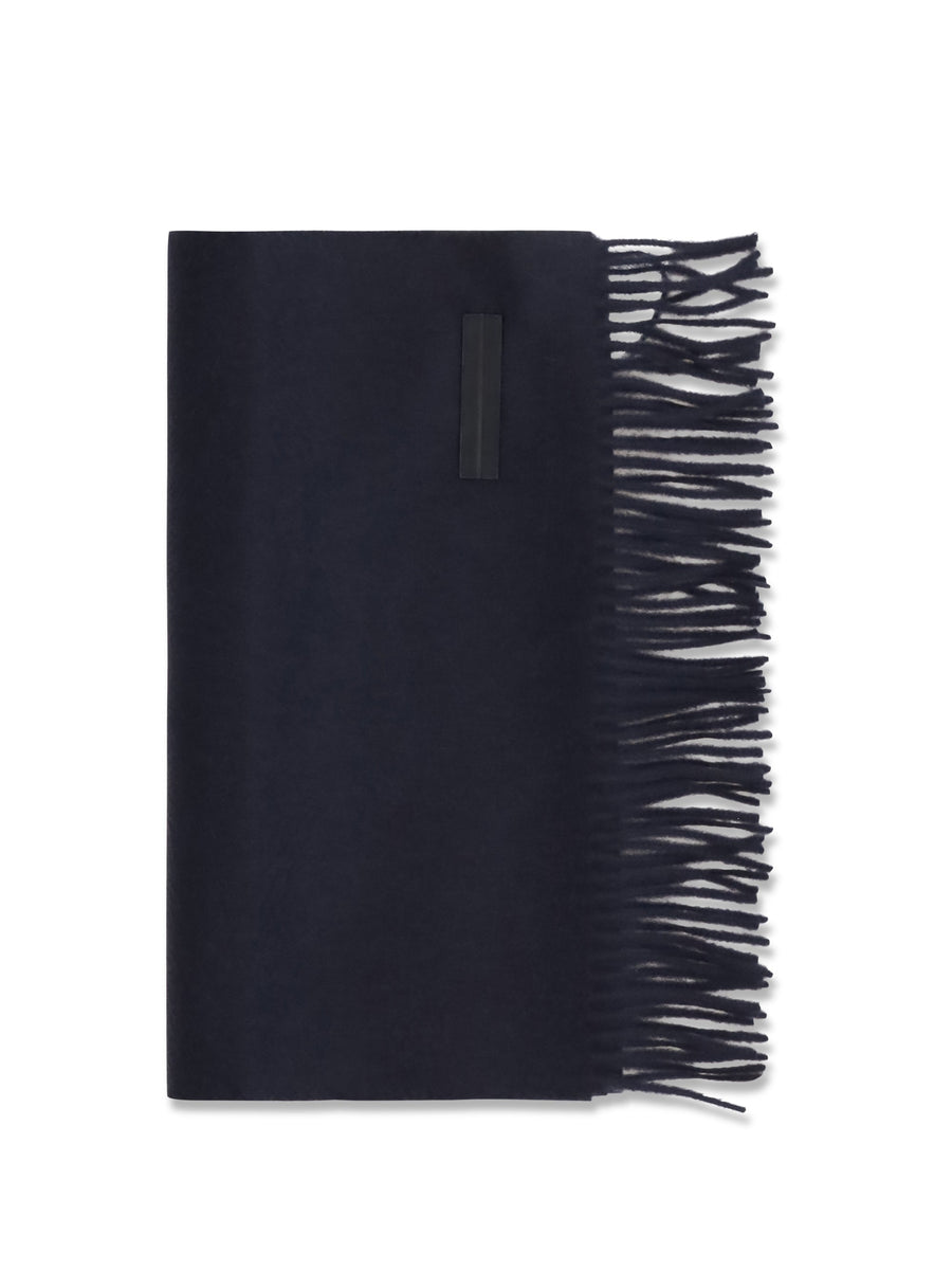 Zegna Oasi Scarf — Black Kashmir/capra Hircus Scarfs