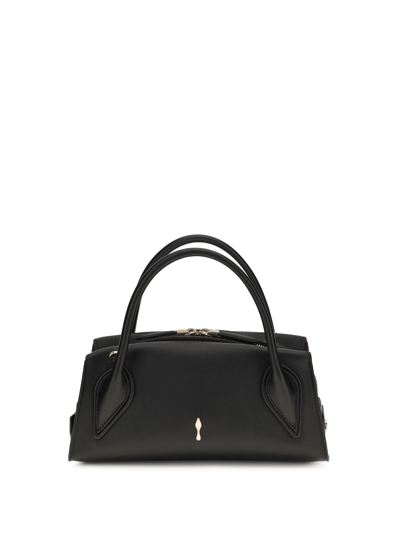 Christian Louboutin Venus Shoulder Bag — Black Calf Leather Bos Taurus