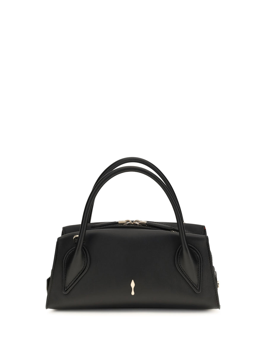 Christian Louboutin Venus Shoulder Bag — Black Calf Leather Bos Taurus