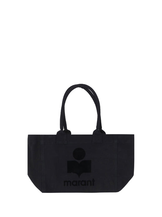 Isabel Marant Yenky Shoulder Bag — Black Cotton