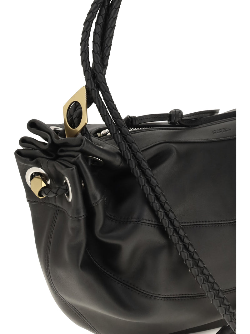 Isabel Marant Maia Shoulder Bag — Black Lambskin