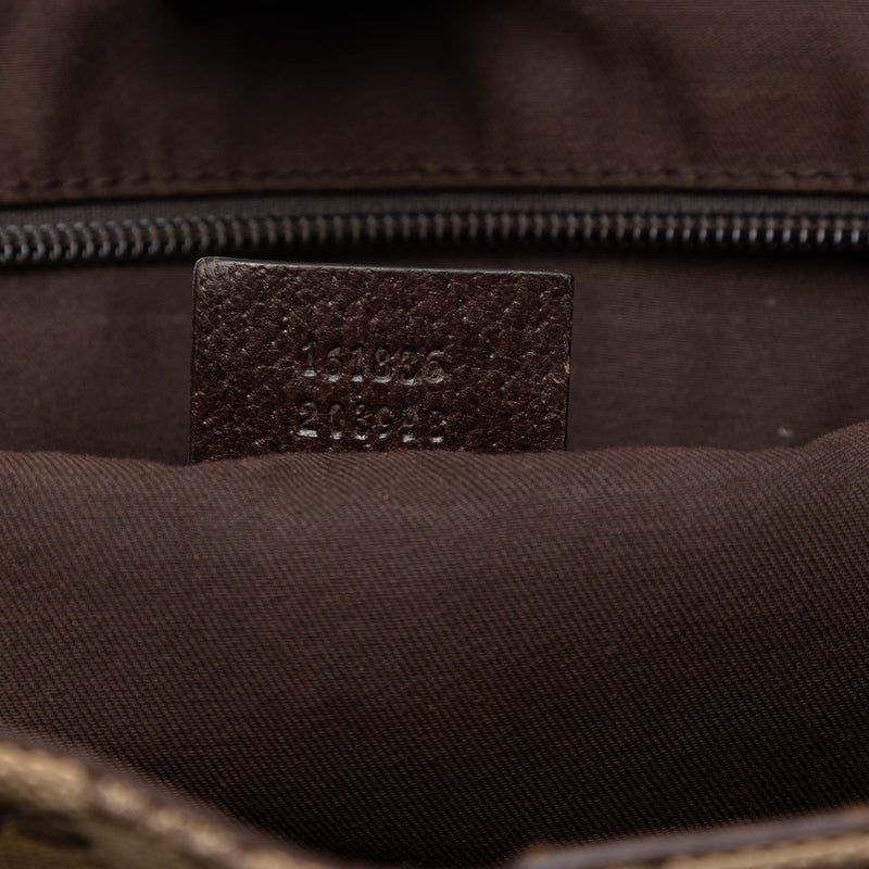 GG Canvas Web Double Pockets Tote - Image 6