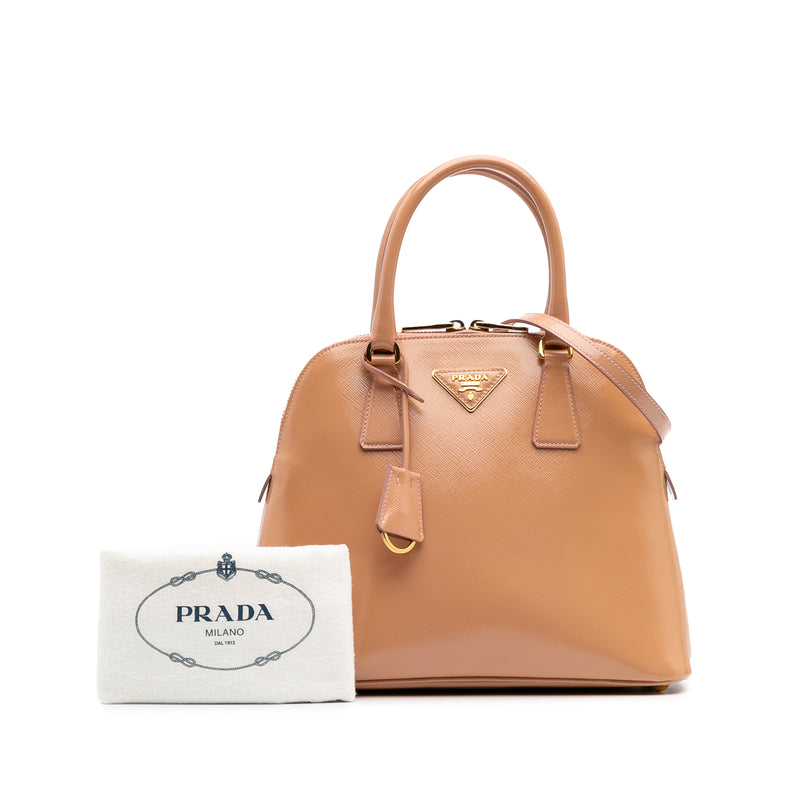 Medium Saffiano Vernice Promenade Satchel - Image 10