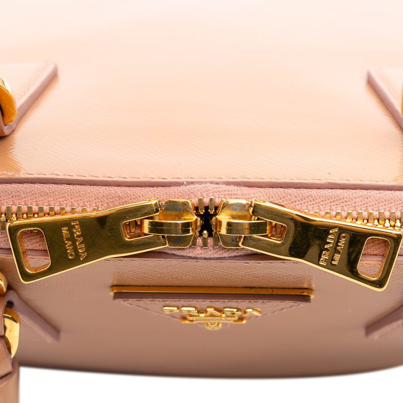 Medium Saffiano Vernice Promenade Satchel - Image 8