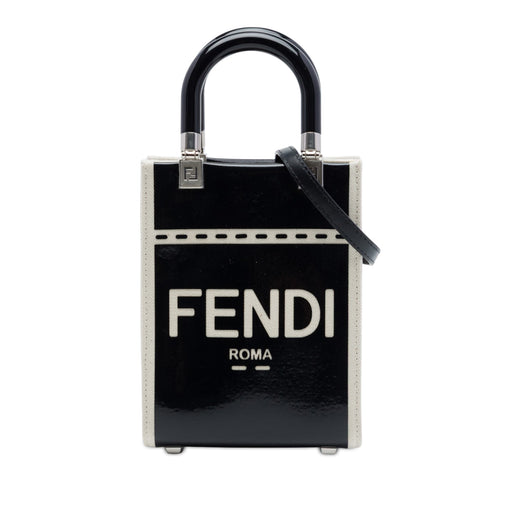 Mini Patent and Canvas Sunshine Shopper Tote - Image 1