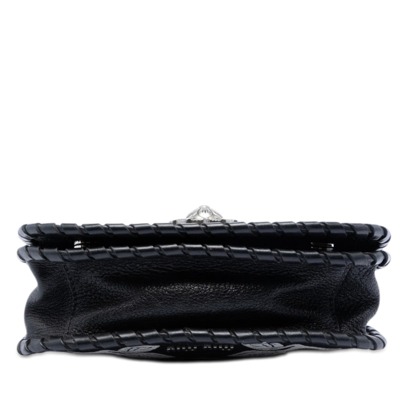 Goatskin Madras Floral Embossed Crossbody - Image 3