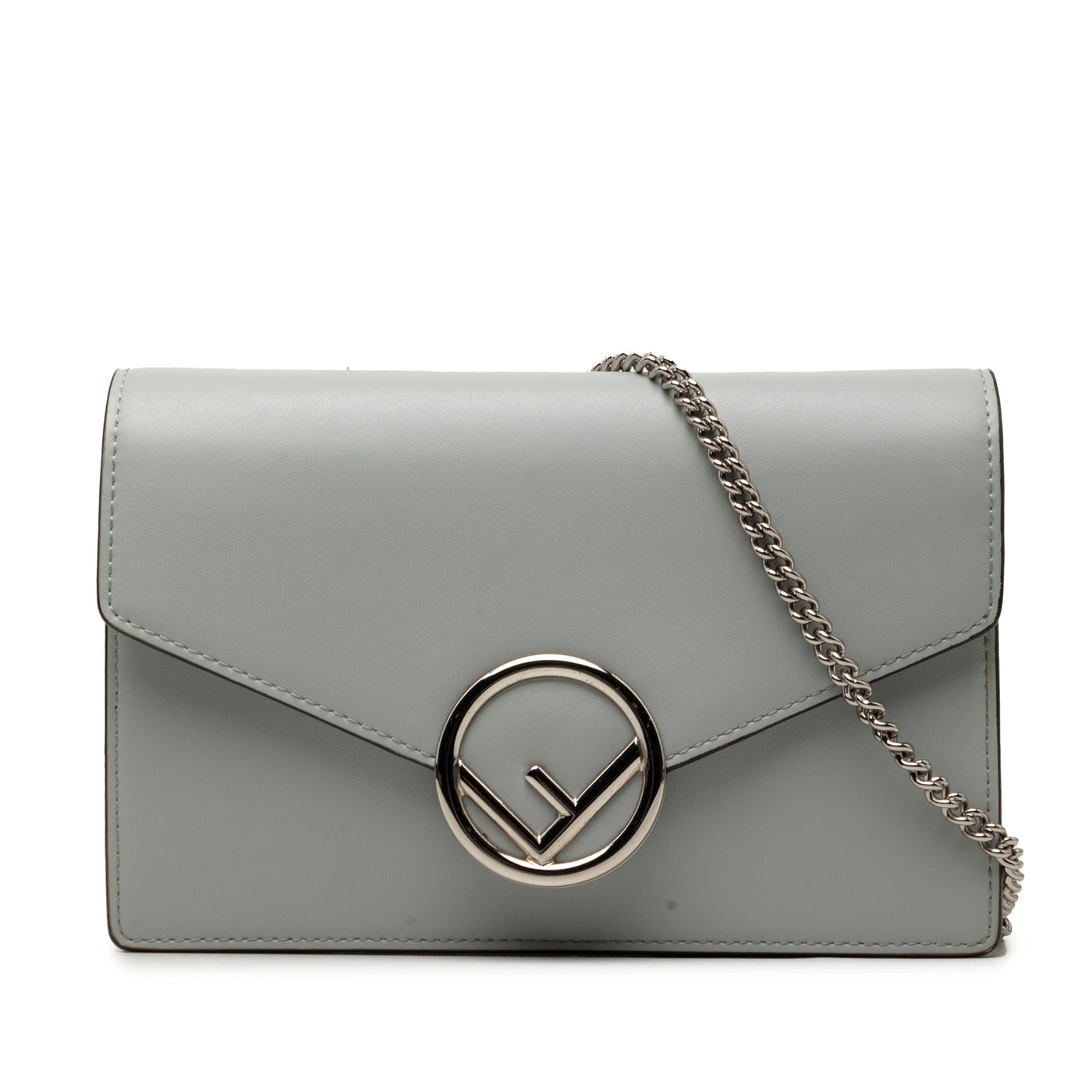 Leather F Is Fendi Envelope Wallet On Chain - Image 1