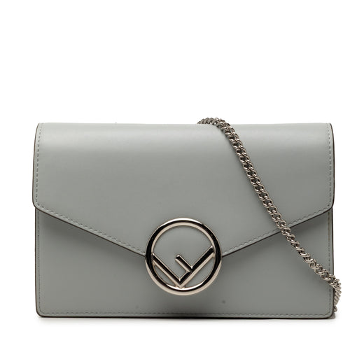 Leather F Is Fendi Envelope Wallet On Chain - Image 1